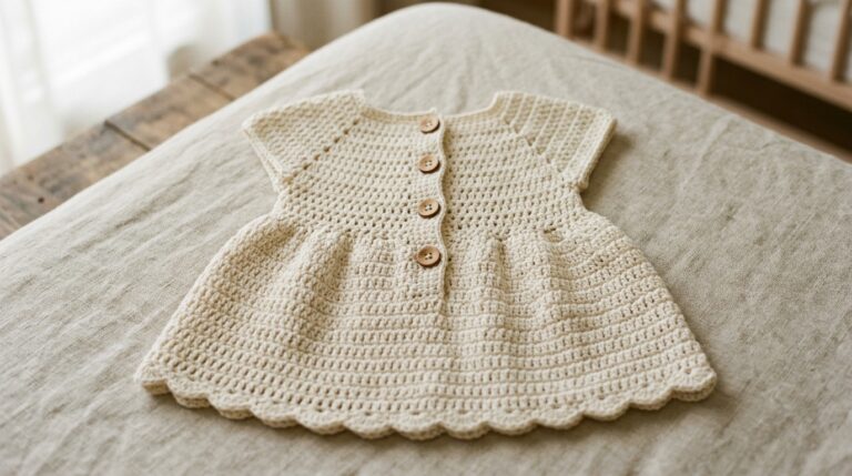 Tiny Threads: 10 Crochet Baby Dress Patterns (With Real Step-by-Step Patterns)