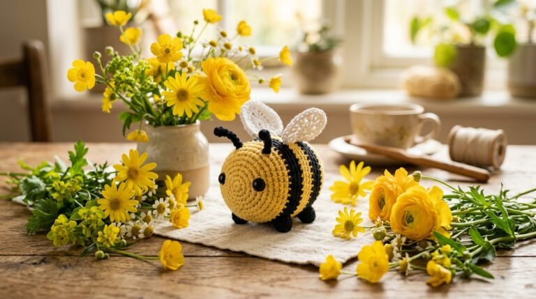 Cute Bee Amigurumi Free Pattern