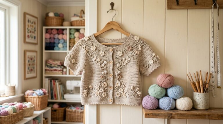 Short Sleeve Cardigan Crochet Pattern Free