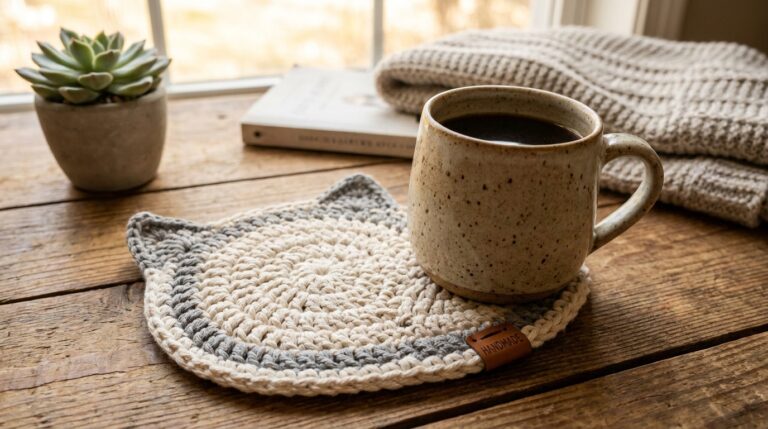 Cat Coasters Crochet Free Pattern: The Quick Crochet Project Every Cat Lover Ends Up Making