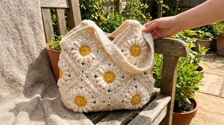 Crochet Daisy Bag Free Pattern: The Floral Tote Bag Every Granny Square Lover Should Try