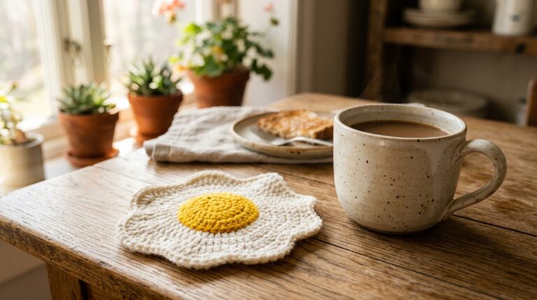 Egg Coaster Crochet Pattern Free