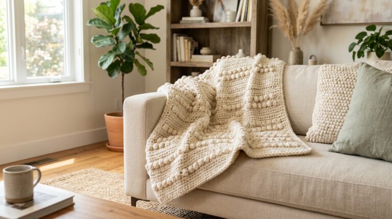 Crochet Bobble Blanket Pattern