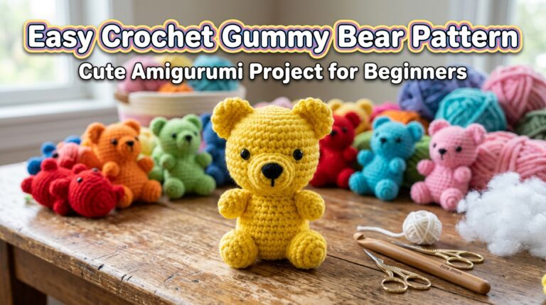 Easy Crochet Gummy Bear Pattern for Beginners
