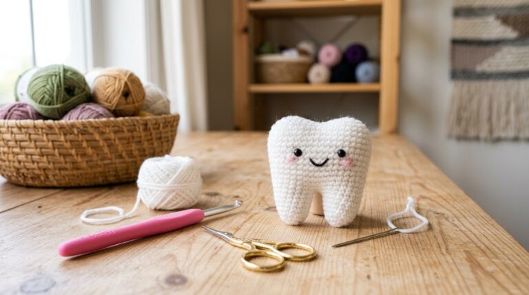 Crochet Tooth Applique Pattern Free