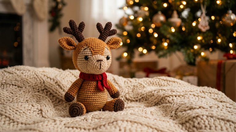 Christmas Amigurumi Reindeer: A Complete Crochet Pattern