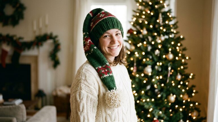 Free Crochet Santa Hat Pattern: Easy Christmas Hat for Baby, Kids and Adults (5 Sizes)