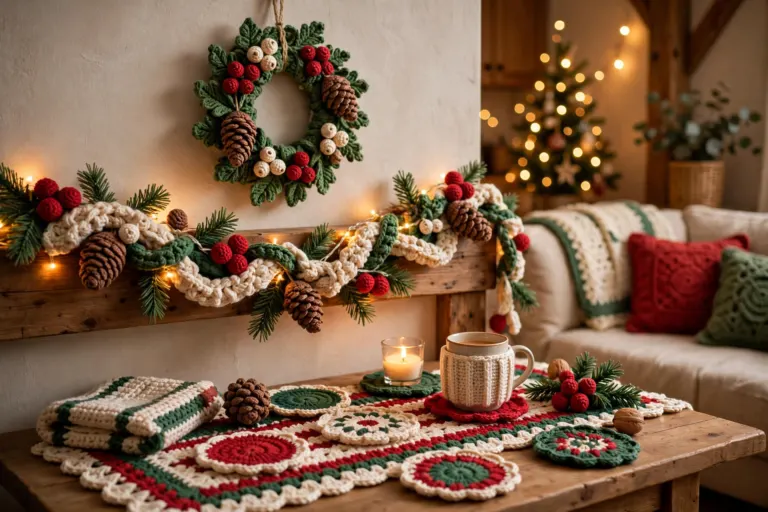 Crochet Christmas Decorations: Easy Garlands, Wreaths & Festive Home Ideas for Beginners