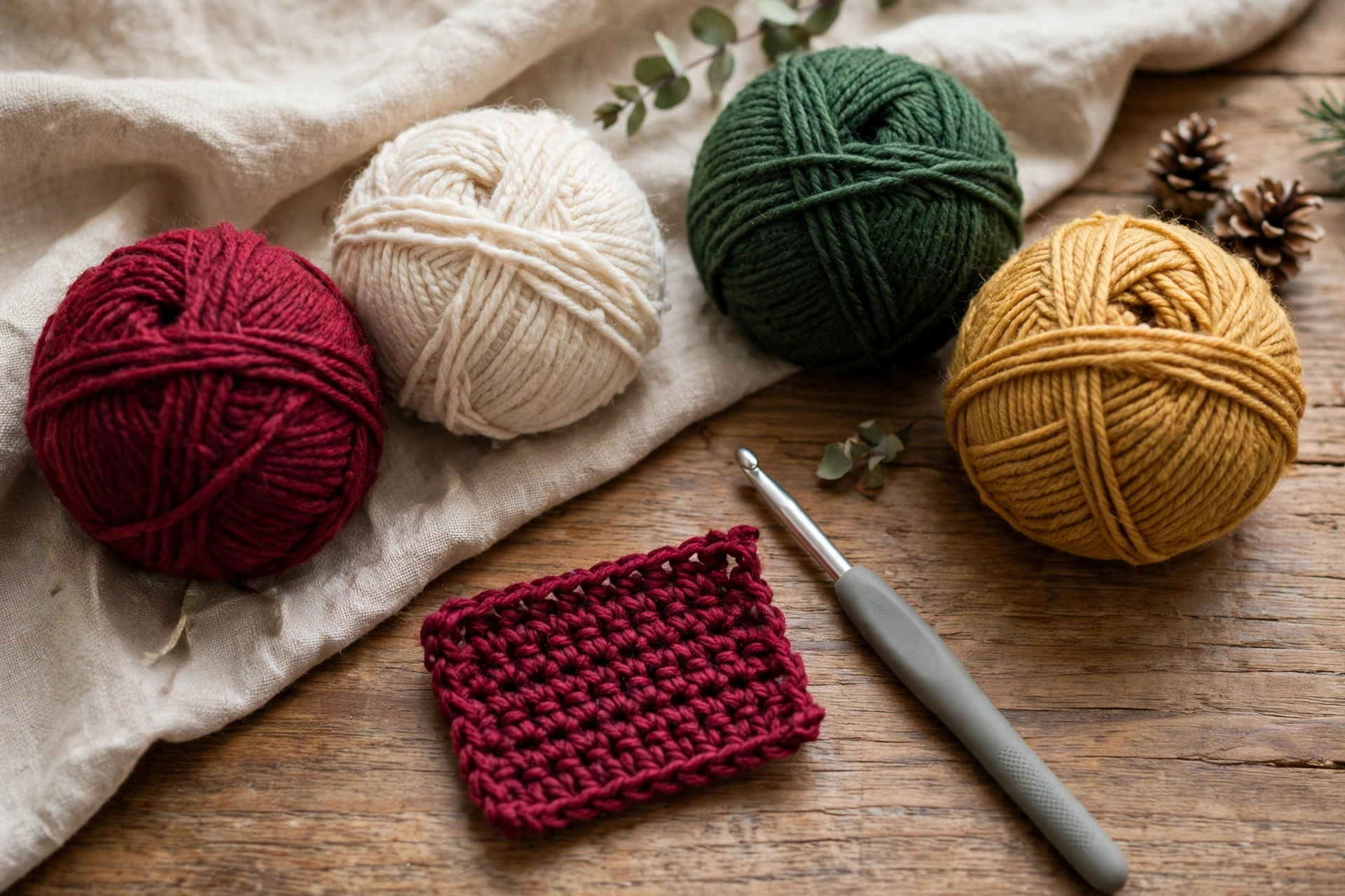 Step 1: Materials, gauge swatch, and foundation chain