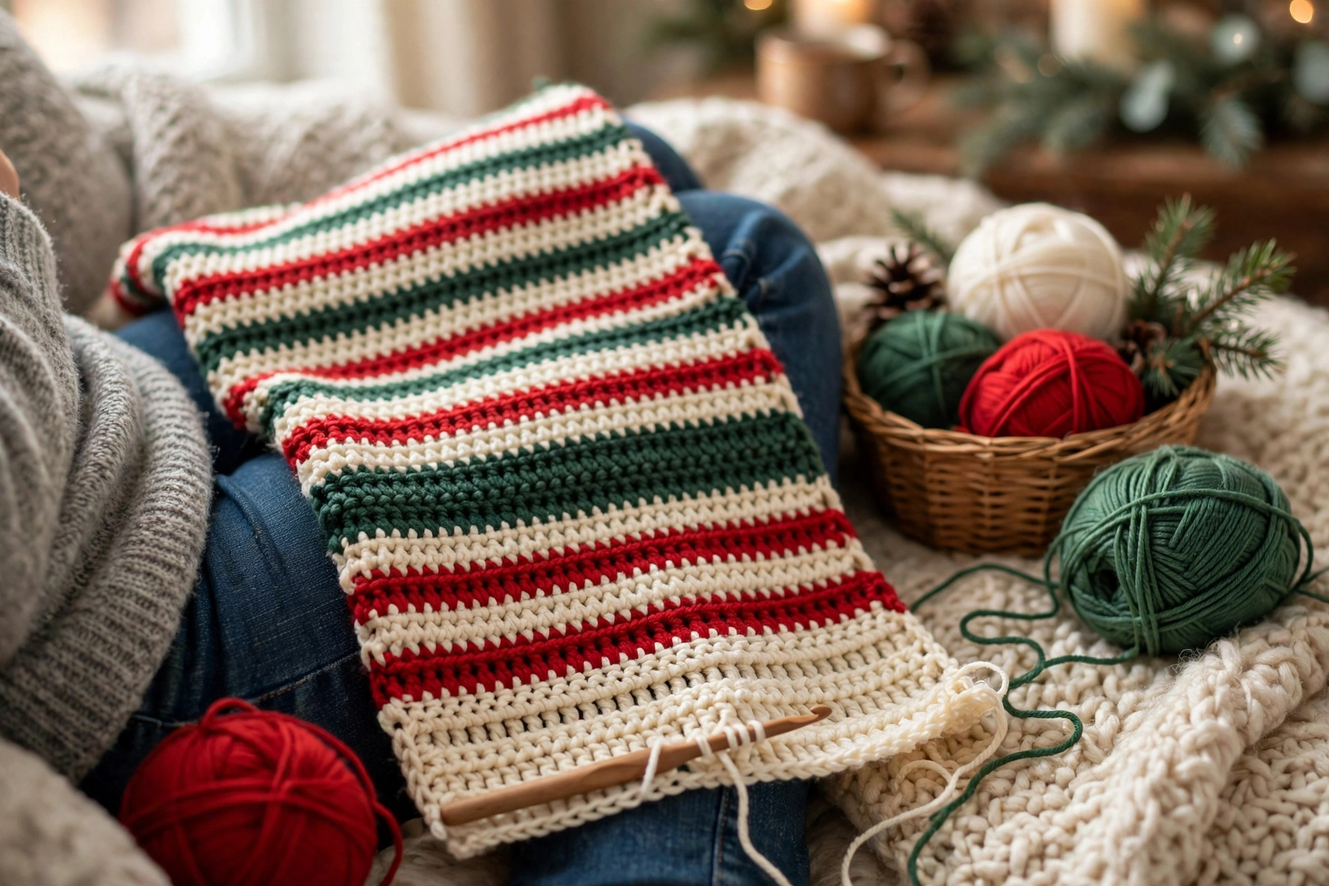 Step 4: Repeating stripes to full length