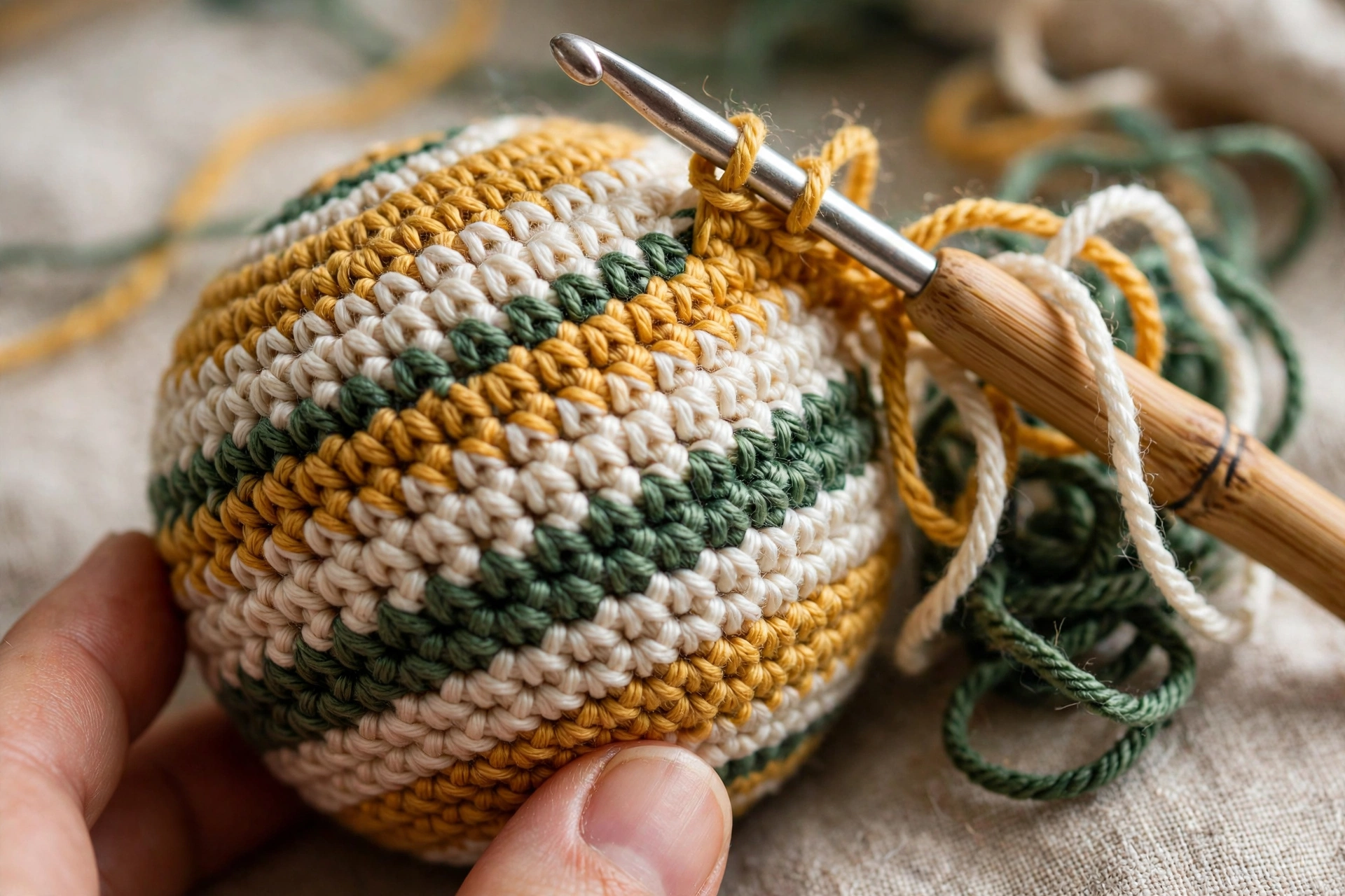 Step 3: Working straight body, even rounds at 48 stitches