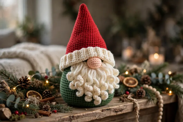 Crochet Christmas Gnome Pattern — Easy Amigurumi Gnome for Christmas