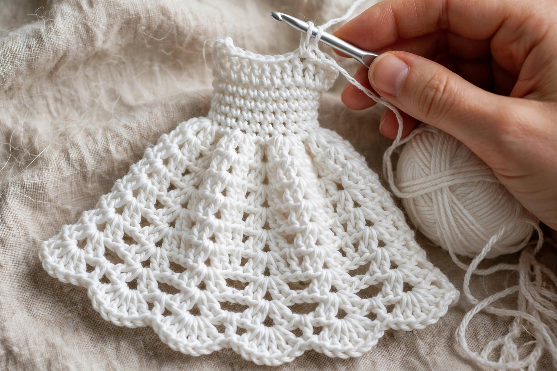 Dress base and bell-shaped skirt